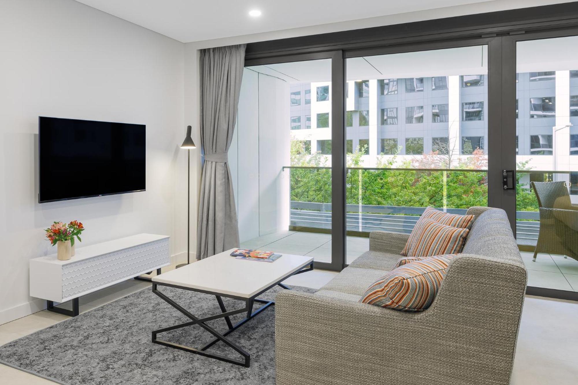 Meriton Suites แคนเบอร์รา ภายนอก รูปภาพ Living room